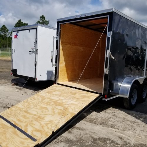 Enclosed Trailer 6x12 Black Tandem Axle (ad 40) Now with Polycore - USA ...