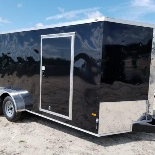 Enclosed Trailer 7x14 Black (ad 70) - USA Cargo Trailer