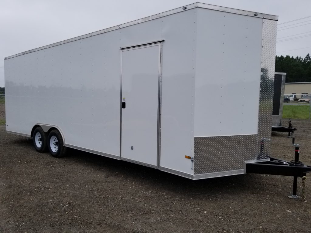 Special Enclosed Trailer 8.5x24 White 5200, 12