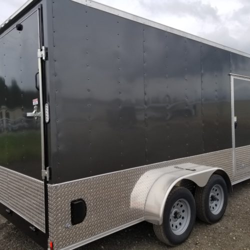 7x16 Gray Enclosed Trailer-Choose Your Color (ad 725) - USA Cargo Trailer