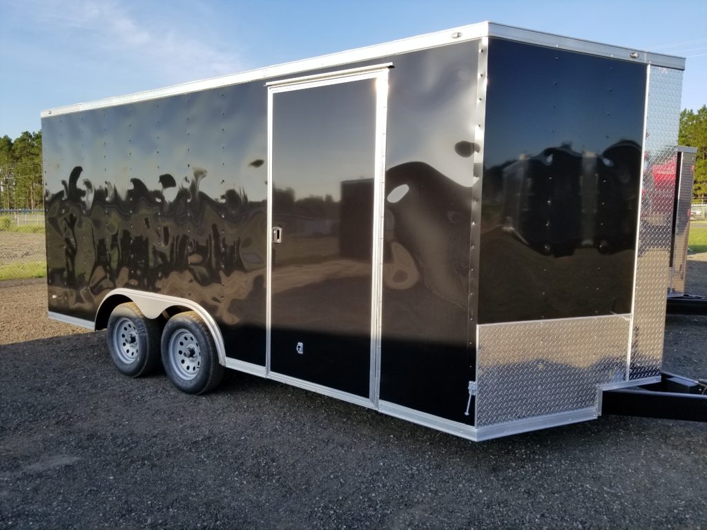 Enclosed Trailer 8.5x16 Black (ad 120) USA Cargo Trailer