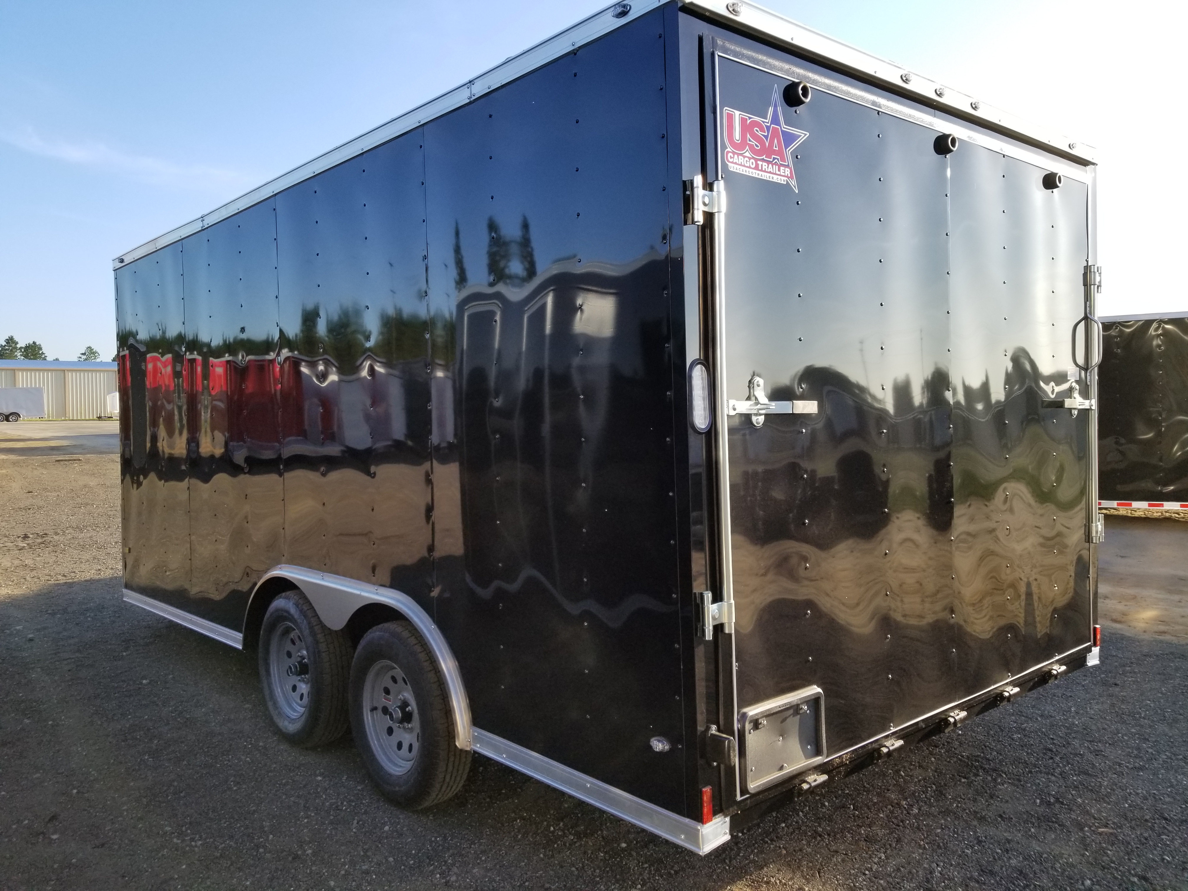 Enclosed Trailer 8.5x16 Black (ad 120) USA Cargo Trailer