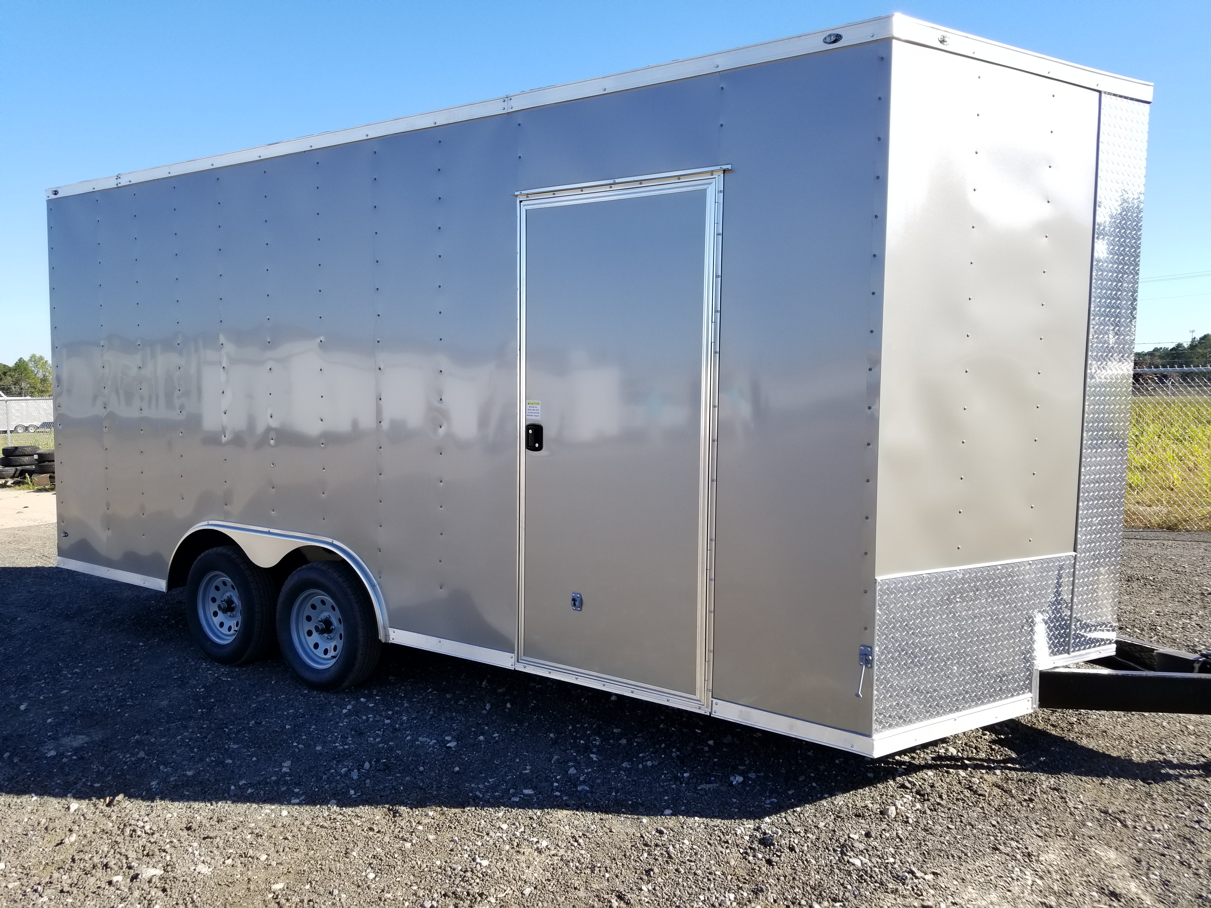 8.5x18 Arizona Beige Enclosed Cargo Trailer. (ad 820) - USA Cargo Trailer