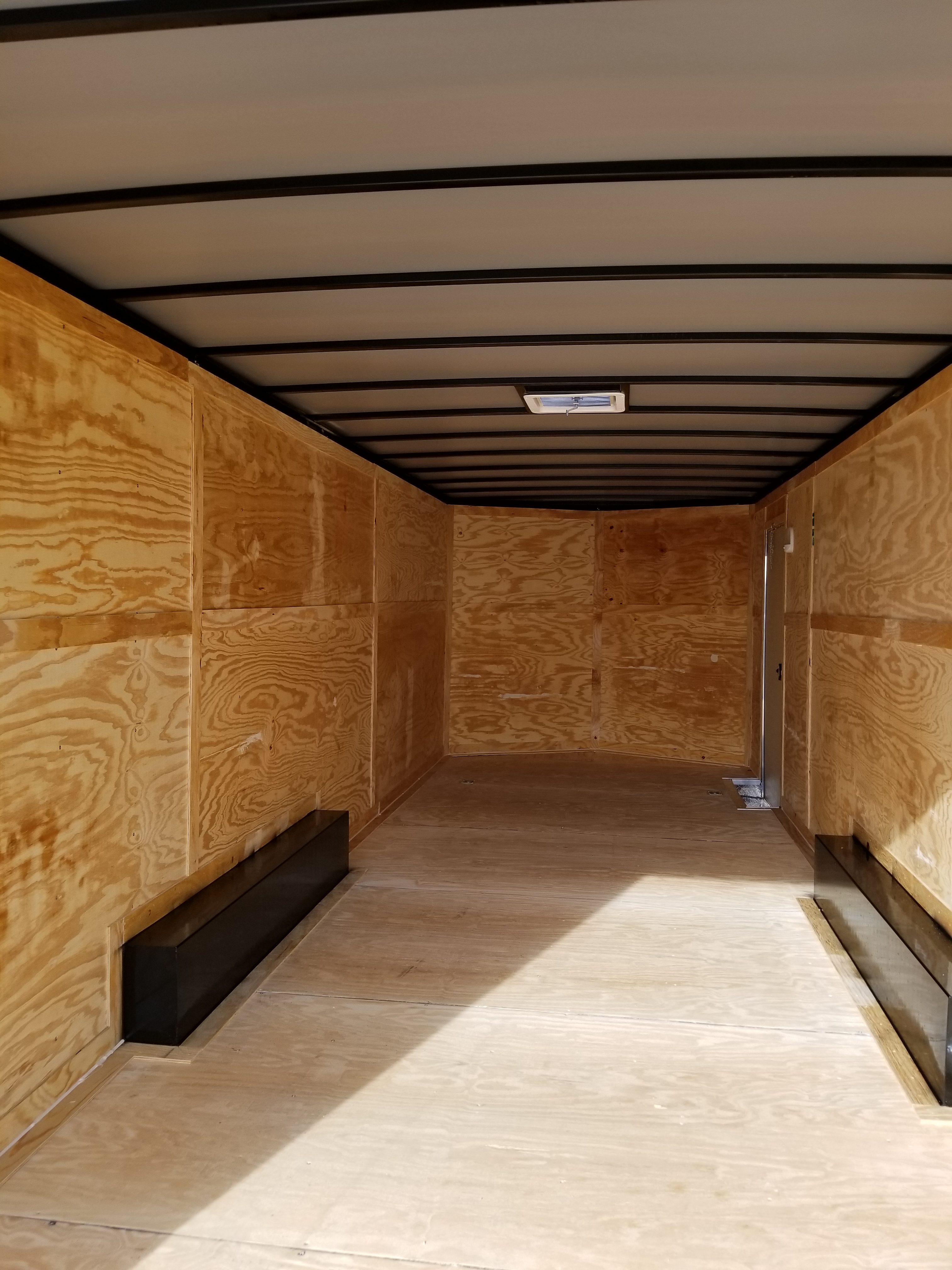 Enclosed Trailer 8.5x28 White 5200 (ad 230) - USA Cargo Trailer