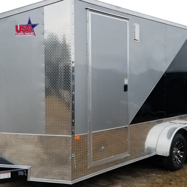 Douglas Ga. Trailers Ready In 10 Days. Custom Black & Silver 7x16