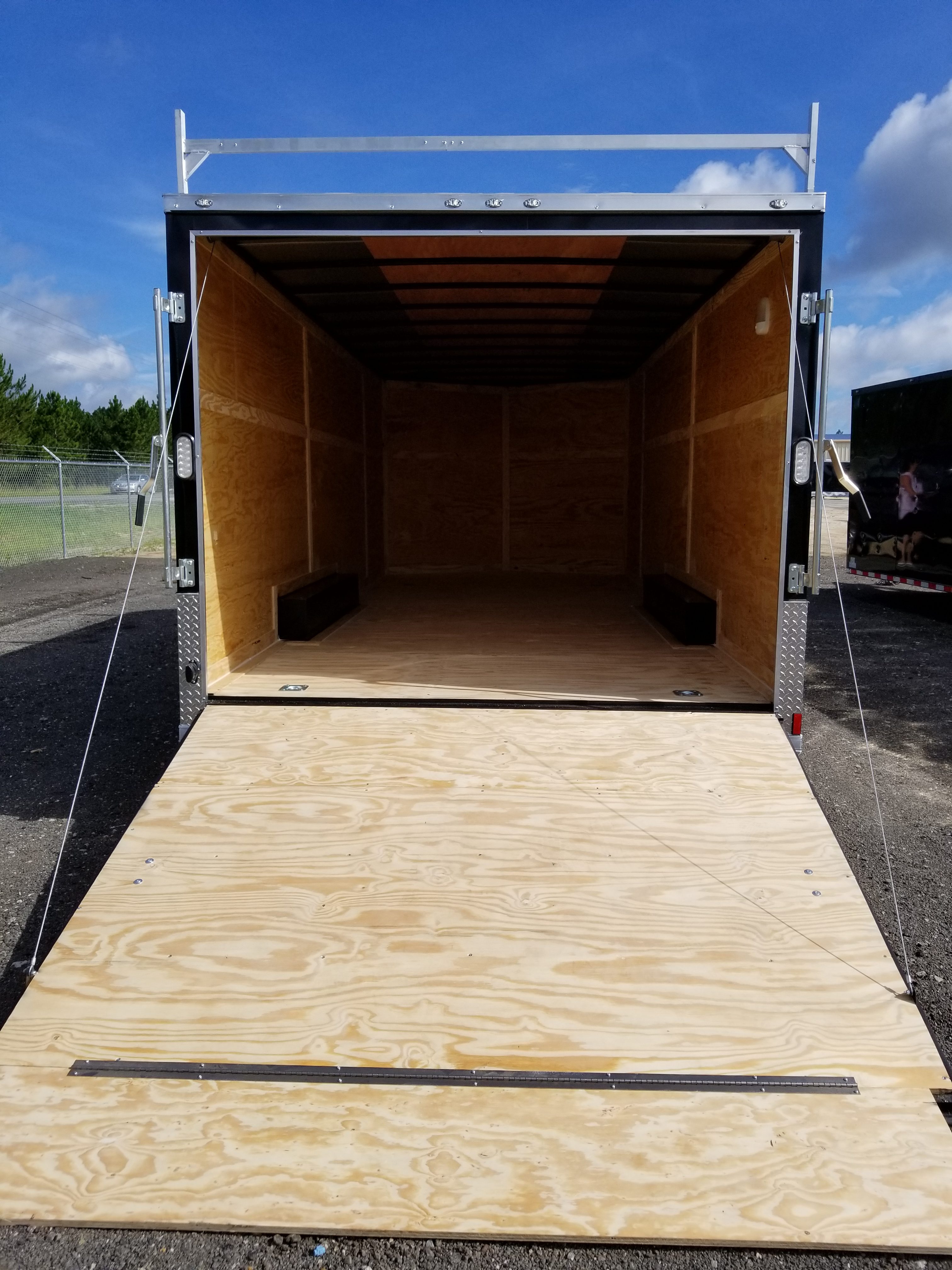 Cargo Trailer Black 8.5x20 w/ Ladder Racks. (ad 850) - USA Cargo Trailer