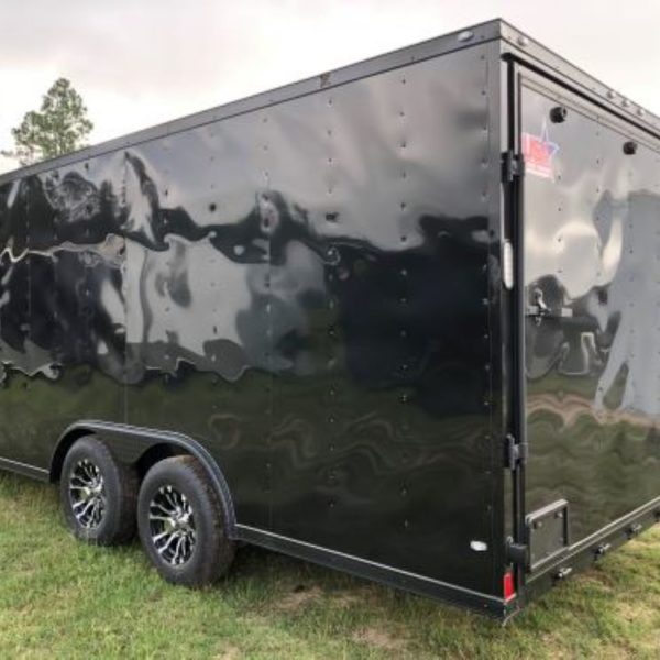 Enclosed Trailer 8.5x20 Black 5200 Blackout (ad 240) - USA Cargo Trailer