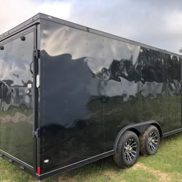 Enclosed Trailer 8.5x20 Black 5200 Blackout (ad 240) - USA Cargo Trailer